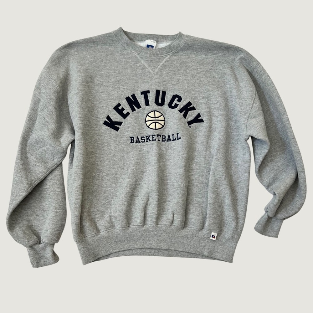 VTG University Russell Athletic Sweatshirt Gray Kentucky Basketball USA XL